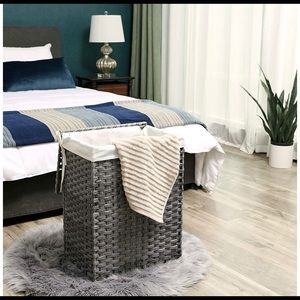 New Woven Laundry Basket (Still in Box)